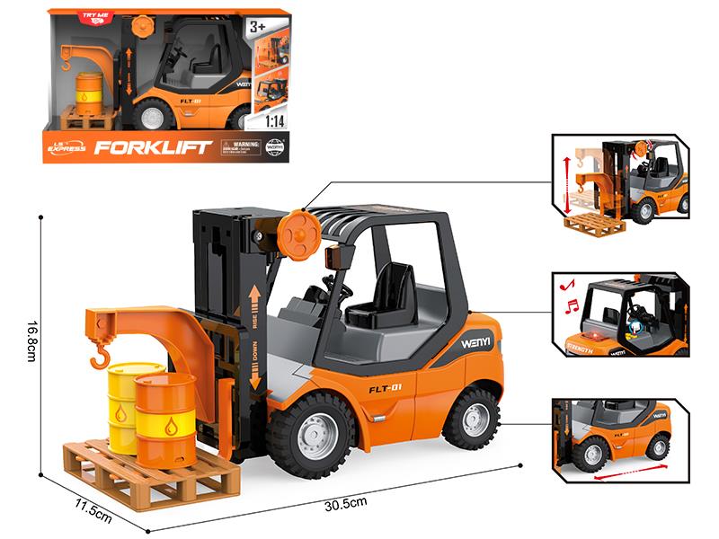 1:14 Friction Forklift With Oil Tank(Sound & Lights)