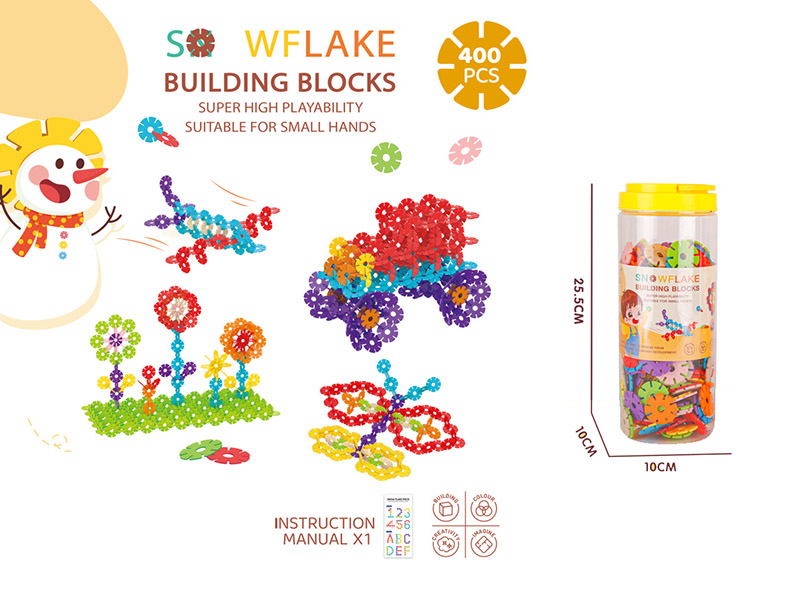 DIY Middle Size Snowflake Building Blocks(400PCS)