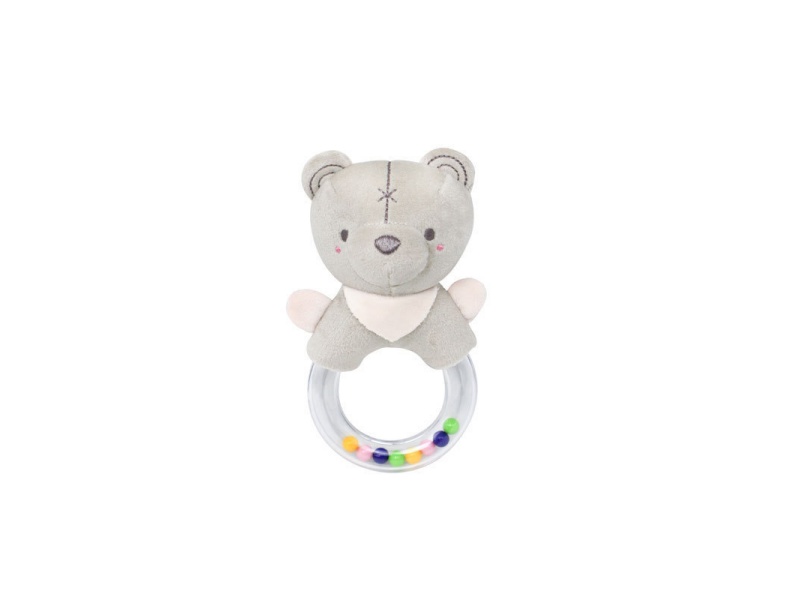 Grizzly Bear Baby Comfort Plush Hand-Cranked Bell