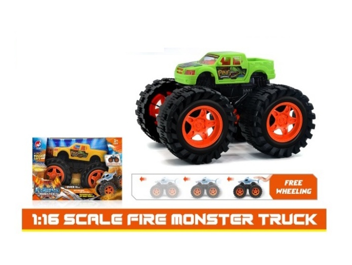 1:16 Hot Wheels Dinosaur Pickup Truck Inertia Vehicle