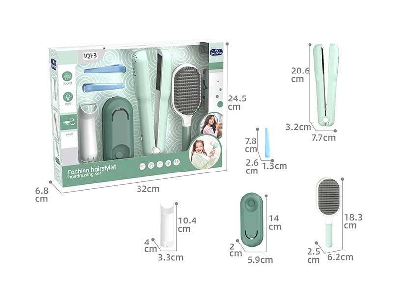 Fashion Hairstylist Hairdressing Set(Straight Hair Stick With Light And Sound)