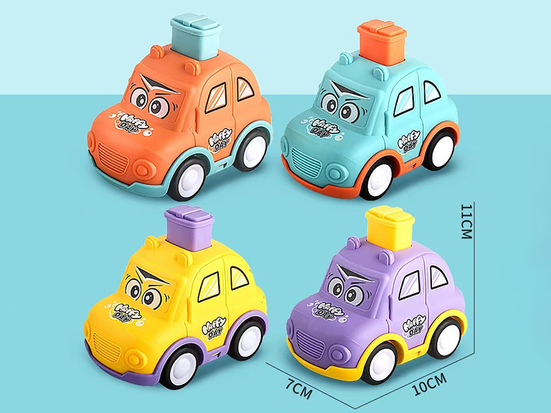 Press Slide Cartoon Car
