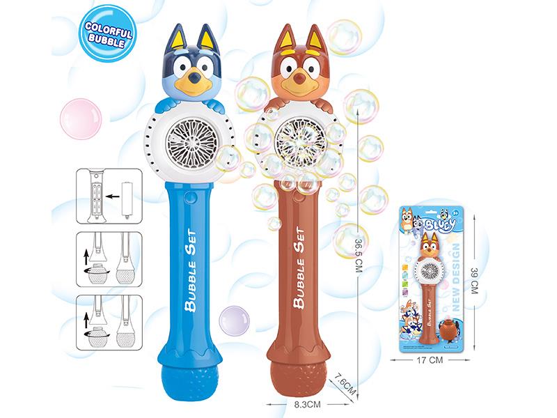 20 Holes Bluey Bubble Stick With Light
