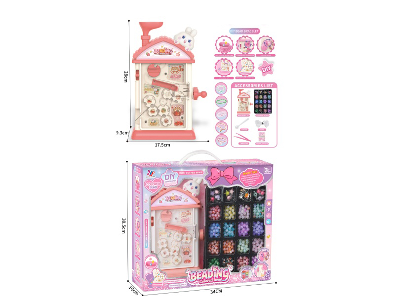 Pink Peach Rabbit Beading Machine