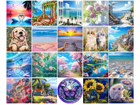Scenery Animal 30X30 Pvc Box Full Diamond Diamond Painting