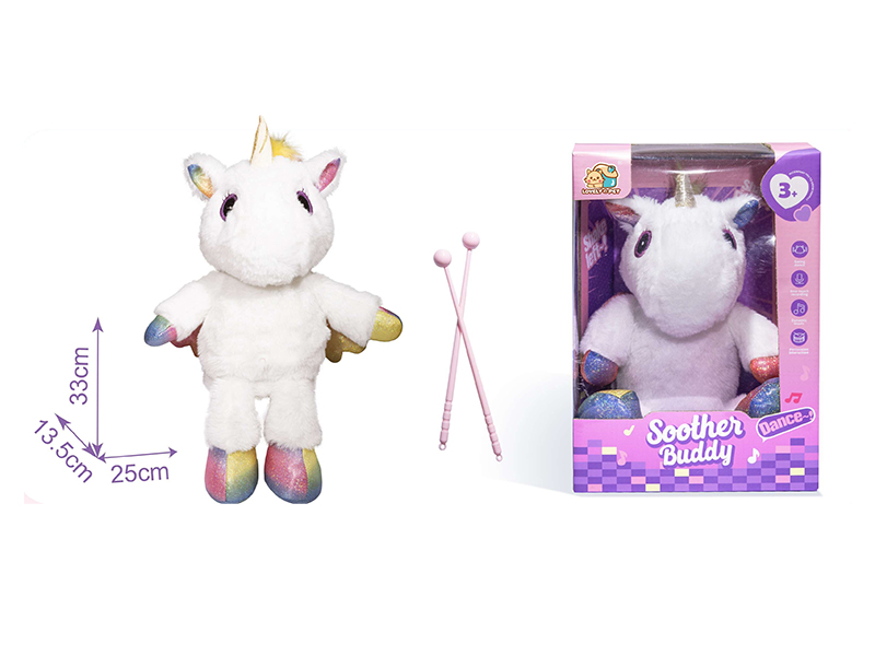 Shaking Music Plush Toy: Unicorn