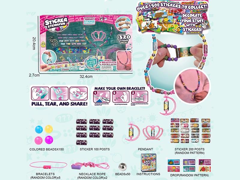 Beaded Stickers -320 Stickers