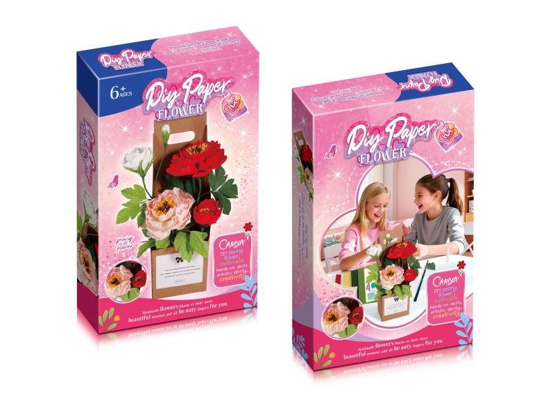 Diy Peony Paper Flower Basket
