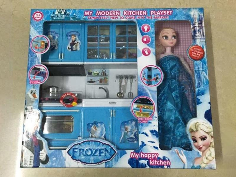 Ice Princess Kitchen Series With Barbie (Lighting And Music With 3 Ag13 Electronic Tablets)