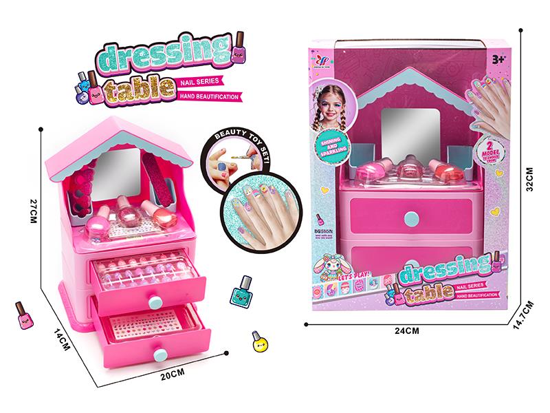 DIY Nail Art House Shape Dressing Table Storage Box