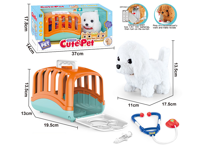 B/O Dog Pet Cage Set