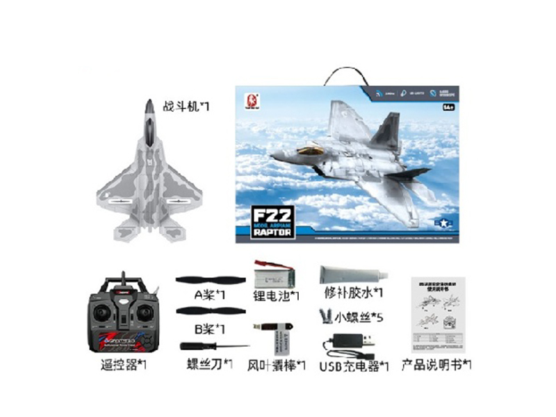 F22 Quadrangle Fighter Jet