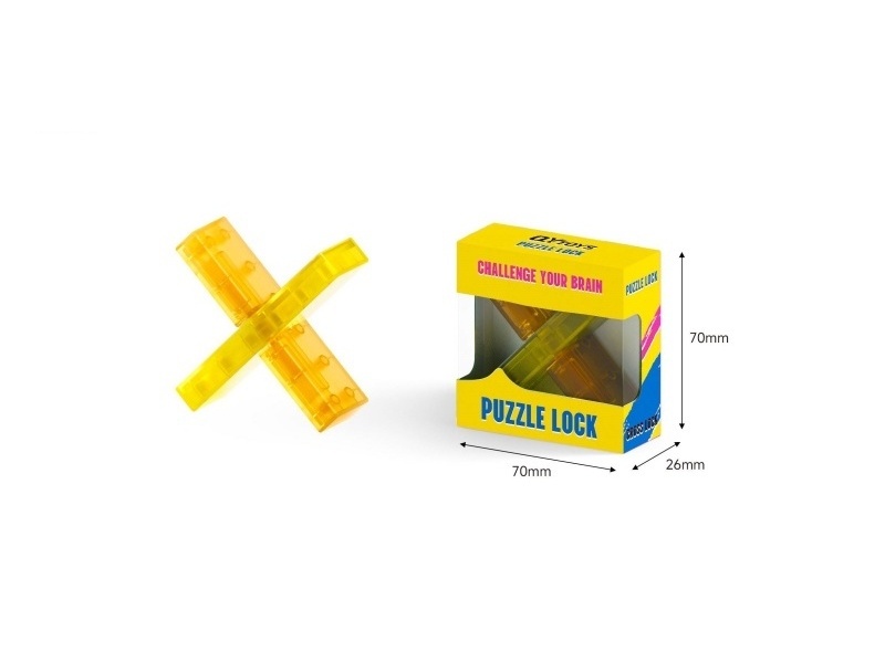New glazed Kongming Lock - Cross lock