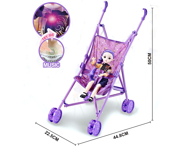 Baby Plastic Stroller + 12