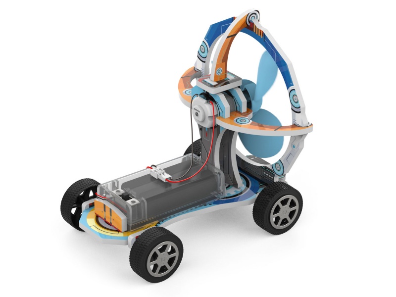 Wind-Powered Car Physics Experiment Toys