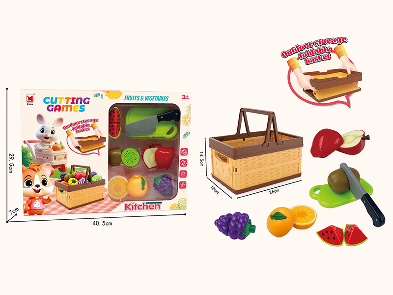 Folding Basket Cutting Fruits Set