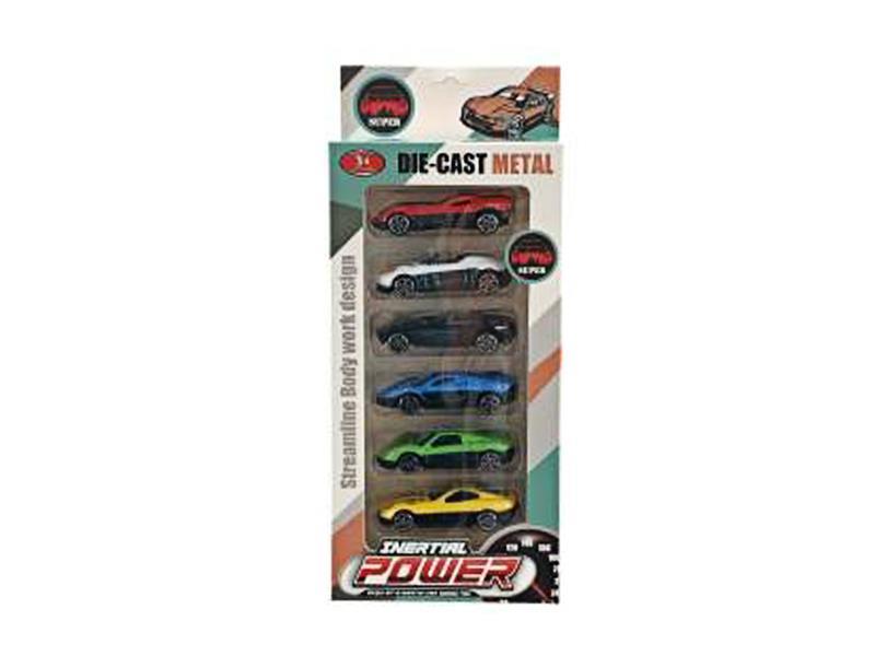 6PCS Slide Alloy Car