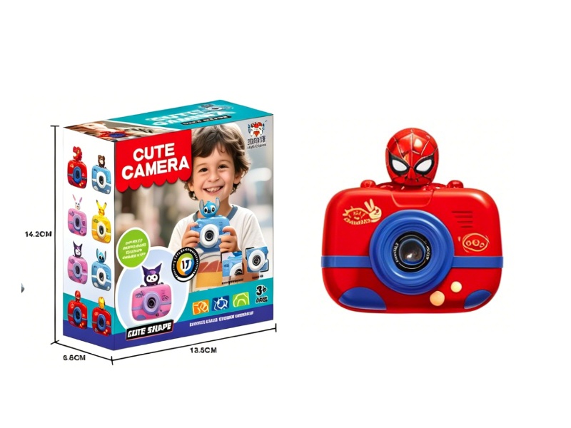 Children'S Camera Can Take Photos, Videos And Play Games (In  Style Of Spider-Man).