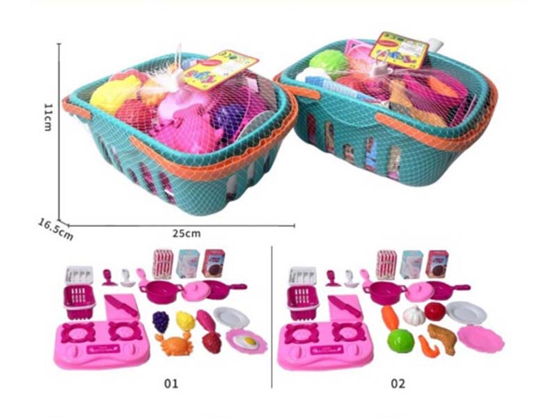 Tableware And Food Basket Set