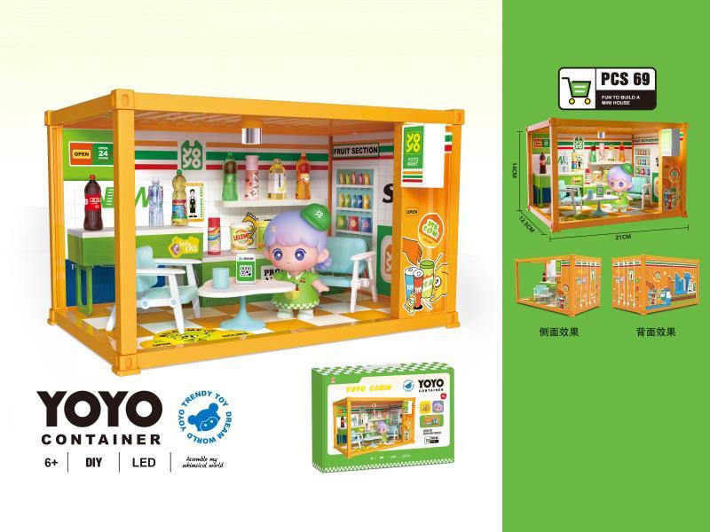 Container Convenience Store With Lighting