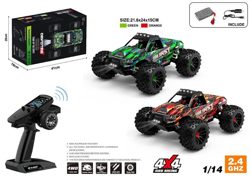 1:14 2.4G Remote Control 4WD High Speed Off-Road Vehicle
