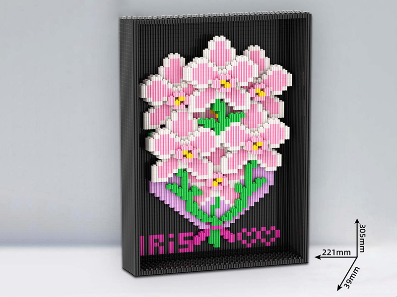 Fringed Iris Photo Frame Building Blocks 4997+pcs