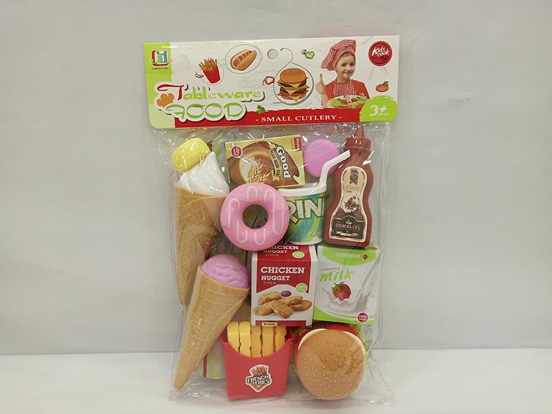 Hamburger Simulated Food Set