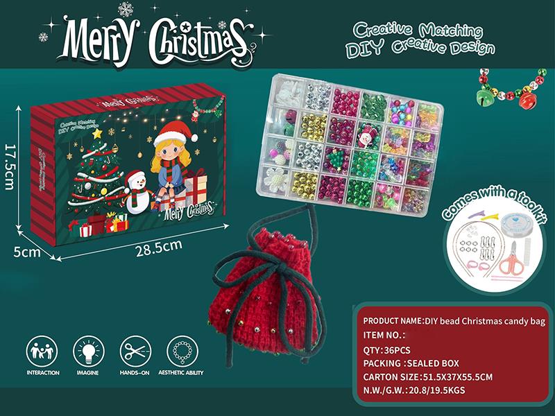 DIY Beads Christmas Candy Bag
