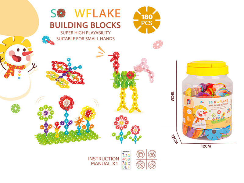 DIY Large Size Snowflake Building Blocks(180PCS)