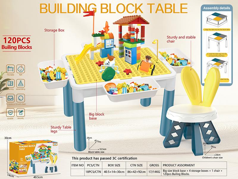 Large Particle Building Block Table