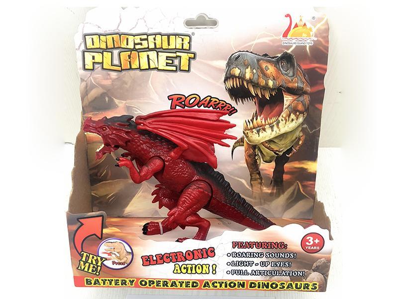 Hand Press Red Dragon With Light And Sound