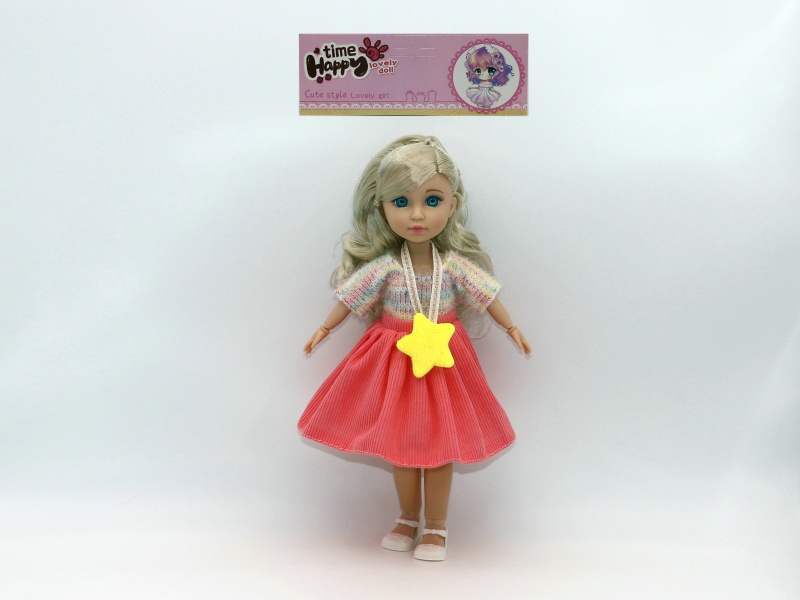 12-Inch 15-Joint Brown Doll