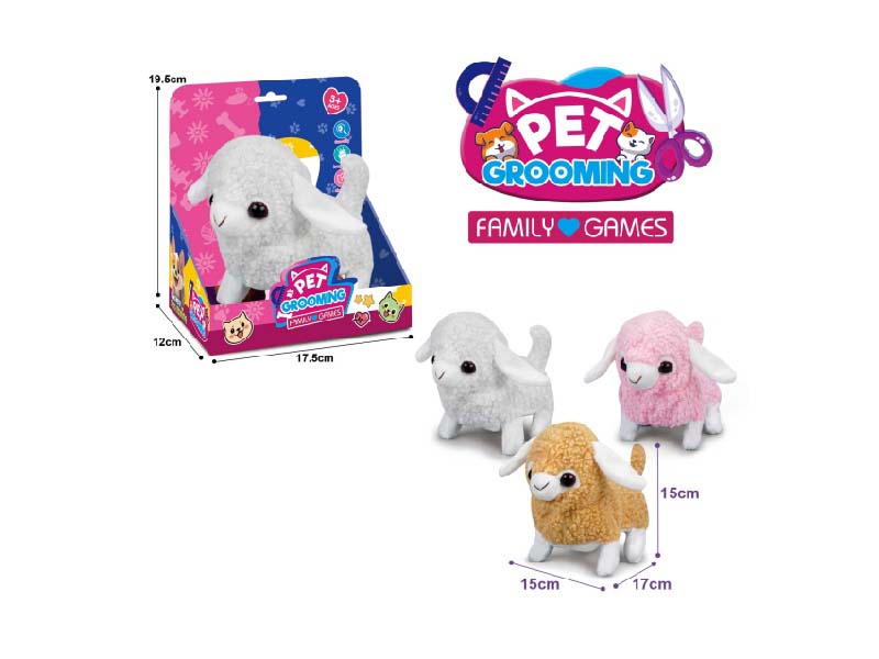 B/O Plush Sheep (Mixed Pack Of Three)
