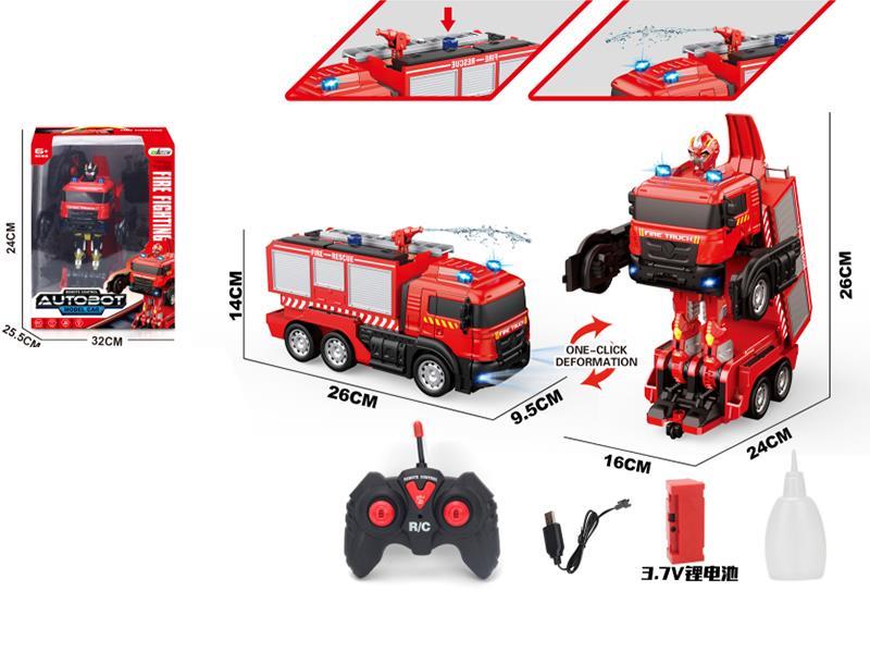 Remote Control Transformation Fire Engine