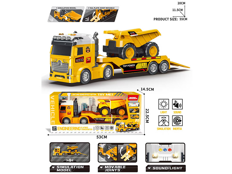 Friction Engineering Flatbed Transport Truck
