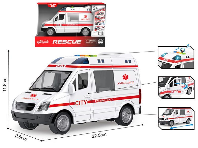 Friction Ambulance(With Light And Music)
