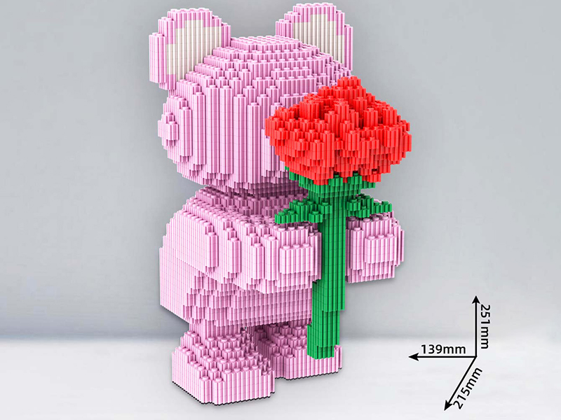 Flower-Bearer Bear Building Blocks 5074+pcs
