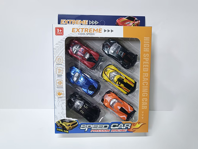 6pcs Slide Cars