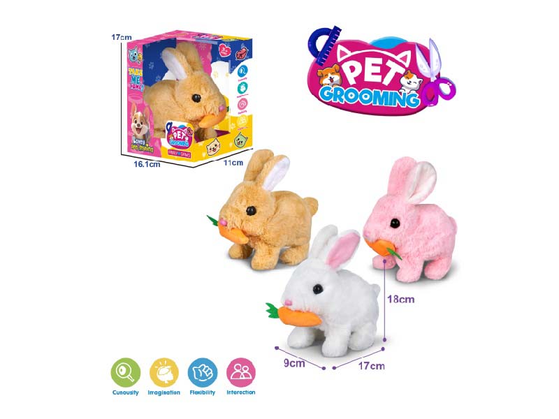 B/O Plush Radish Rabbit