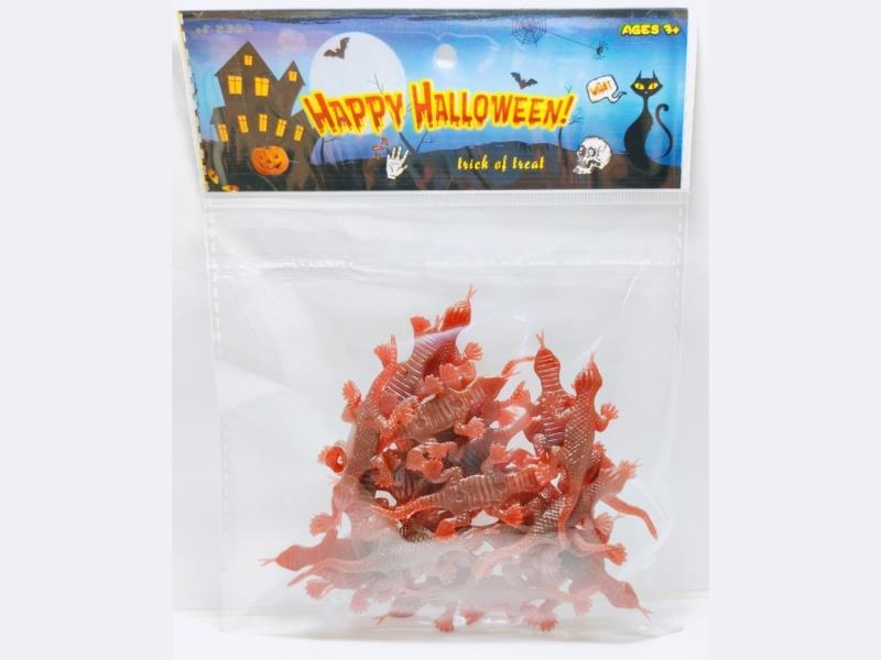 Halloween Lizard (Small), 24Pcs [Glow-In-The-Dark]