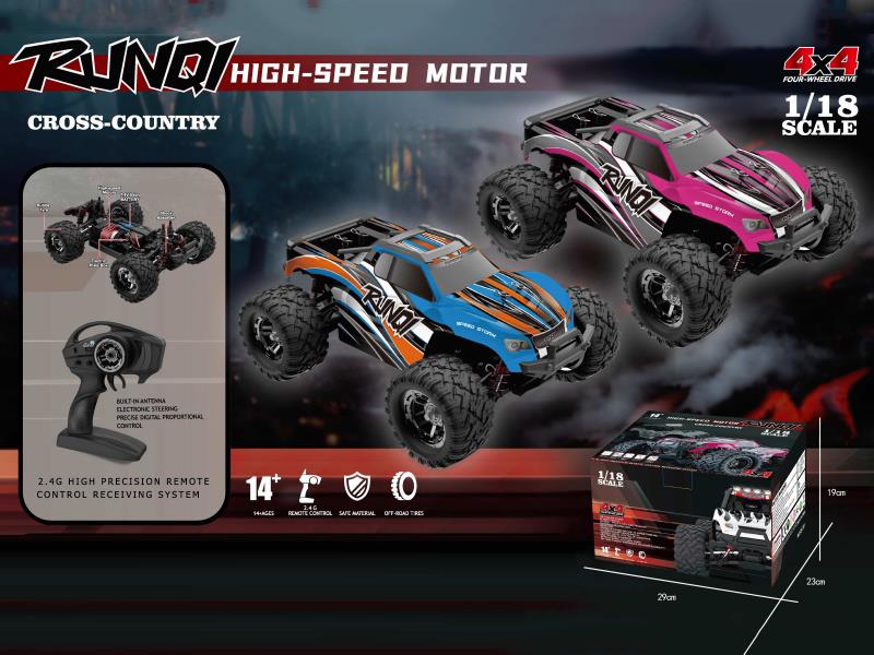 Remote Control Car Rc Full Scale 1:18 High-Speed Car