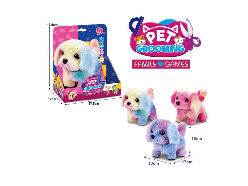 Three Types Of B/O Plush Dogs Mixed Together