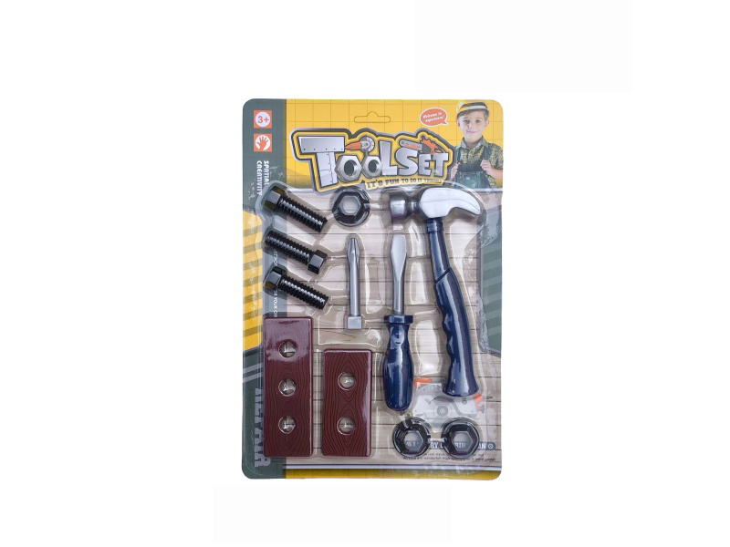 Cartoon Puzzle Tool Set, House Play Toys/Blue