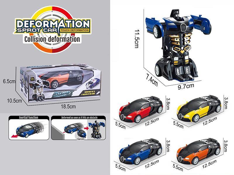Friction Bugatti Transformation Race Car