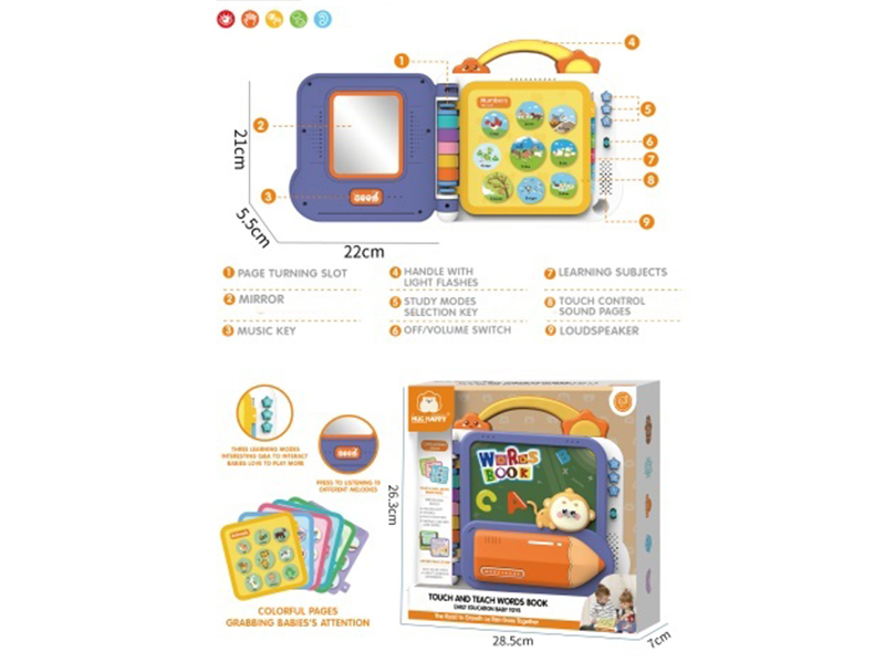Touch And Teach Words Book