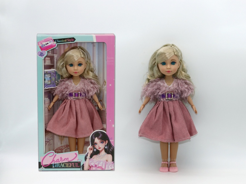 12-Inch 15-Joint Brown Doll