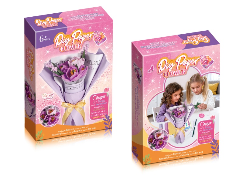 Diy Lavender Paper Bouquets