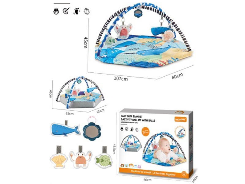 4 In 1 Baby Game Crawling Pad With 20 Balls