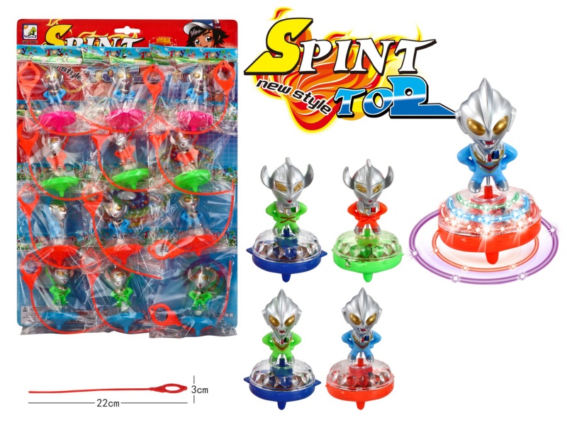 Ultraman Measuring Tape Top Toy With Light