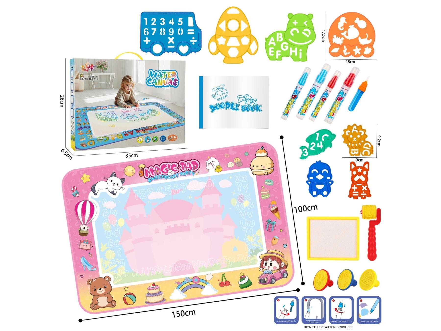 Cartoon Water Canvas